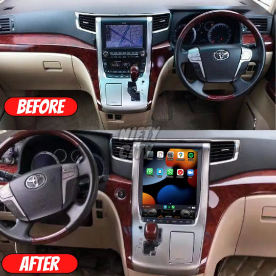 Toyota Alphard 2008-2014 Apple CarPlay & Android Auto Tesla-Style - Nifty City