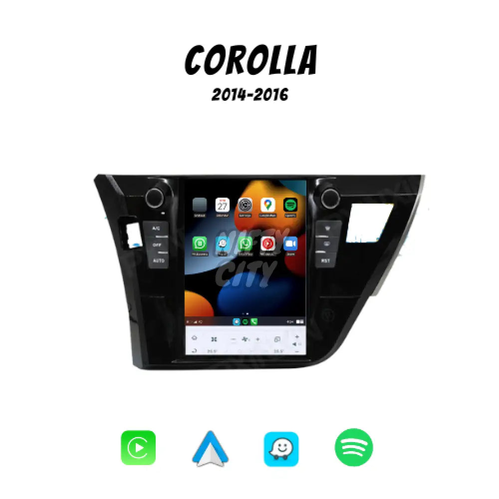 Toyota Corolla 2006-2016 Apple CarPlay & Android Auto Tesla-Style - Nifty City