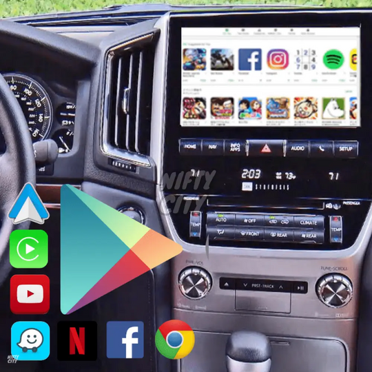 Toyota LandCruiser 200 2014-2020 Apple CarPlay & Android Auto (Advanced) - Nifty City