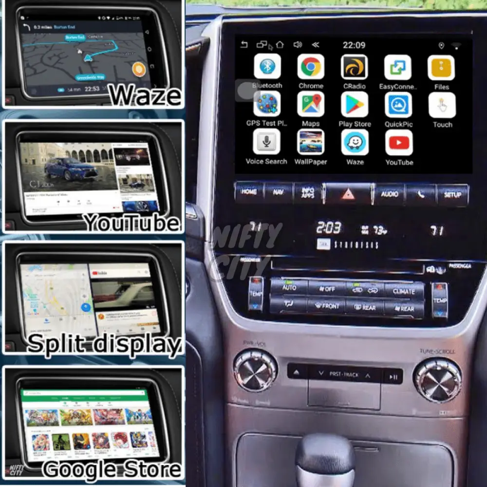 Toyota LandCruiser 200 2014-2020 Apple CarPlay & Android Auto (Advanced) - Nifty City