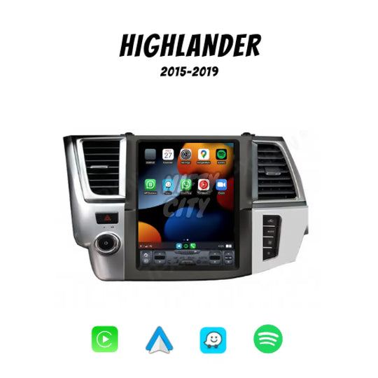 Toyota Highlander 2008-2019 Apple CarPlay & Android Auto Tesla-Style - Nifty City