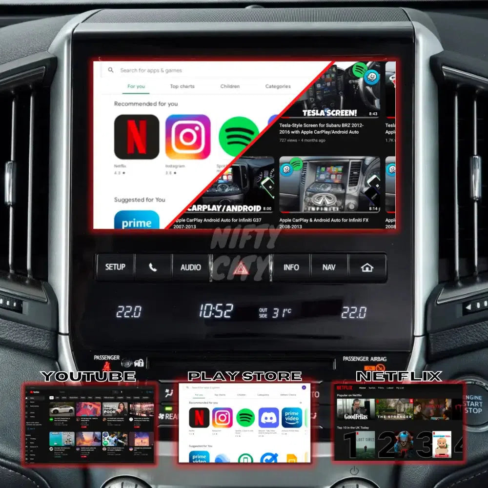 Toyota Landcruiser LC200 2014-2021 Apple CarPlay & Android Auto - Nifty City