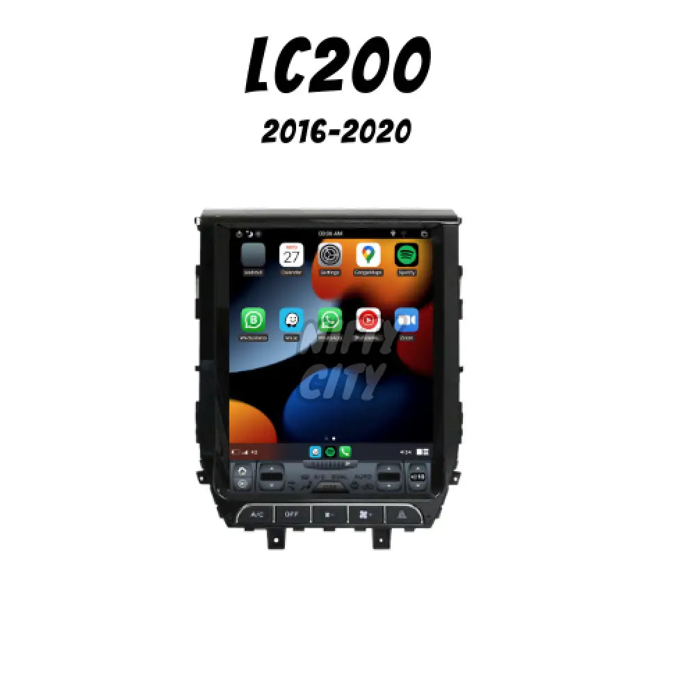 Toyota LC 200 2008-2020 Apple CarPlay & Android Auto Tesla-Style - Nifty City