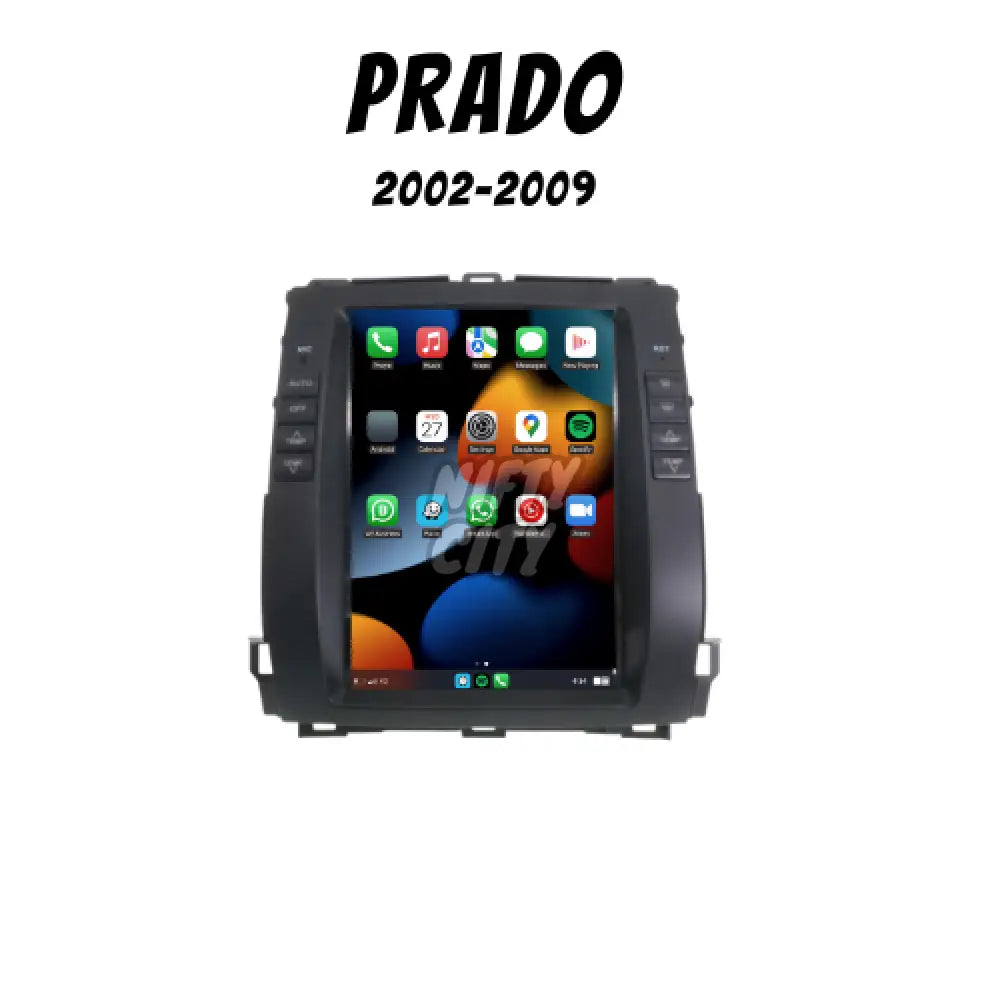 Toyota LC Prado 2002-2014 Apple CarPlay & Android Auto Tesla-Style - Nifty City