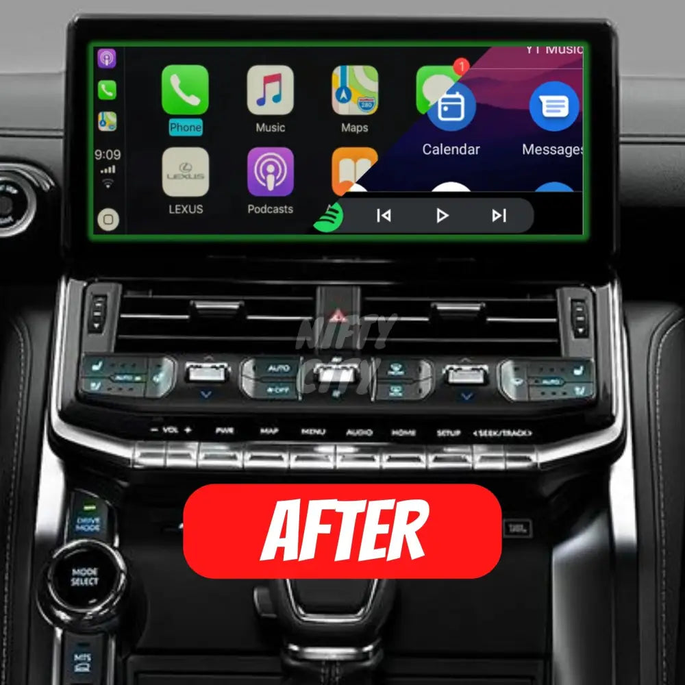 Toyota LC300 2022-2024 Apple CarPlay & Android Auto Full Screen! - Nifty City