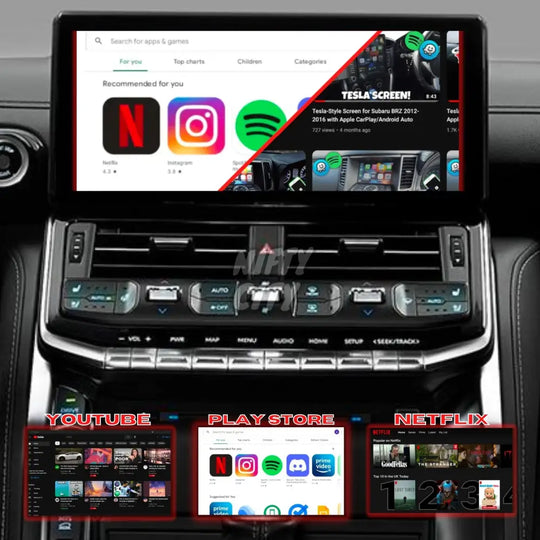 Toyota LC300 2022-2024 Apple CarPlay & Android Auto Full Screen! - Nifty City