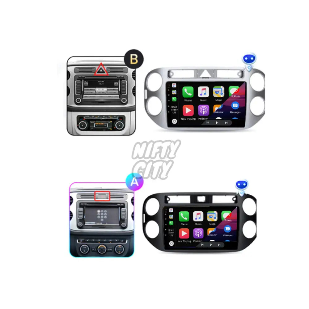 Volkswagen Tiguan 2006-2016 Apple CarPlay & Android Auto Integration - Nifty City