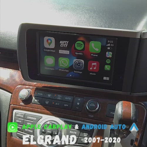 Nissan Elgrand 2007-2020 Apple CarPlay & Android Auto OEM Integration