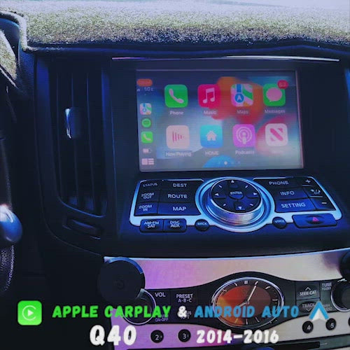 Infiniti Q40 2014-2016 Apple CarPlay & Android Auto (Advanced)