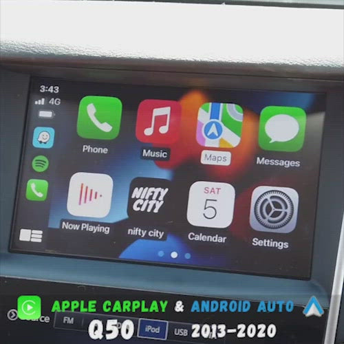 Infiniti Q50 2013-2020 Apple CarPlay & Android Auto (Advanced)