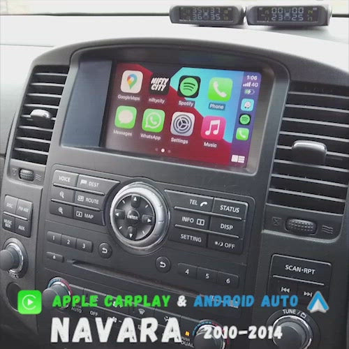 Nissan Navara D40 2010-2015 Apple CarPlay & Android Auto (Advanced)