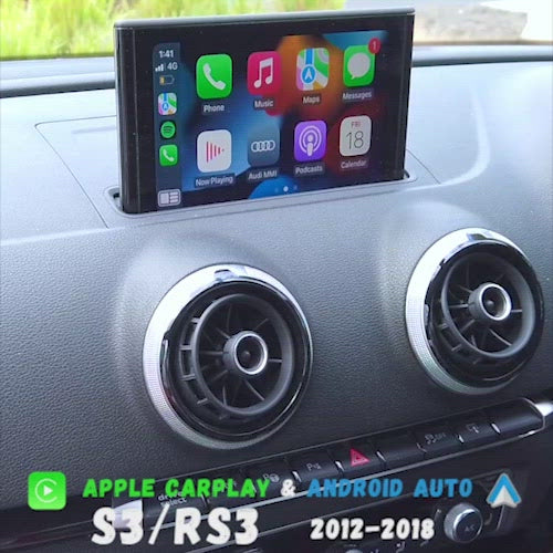 Audi S3/RS3 2012-2018 Apple CarPlay & Android Auto OEM Integration
