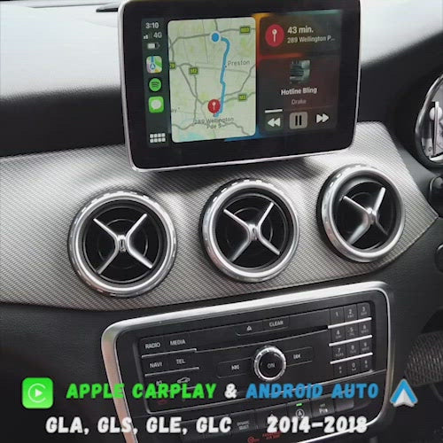 Mercedes GLA, GLC, GLE, GLS Class 2014-2018 Apple CarPlay & Android Auto