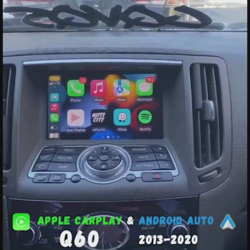 Infiniti Q60 2013-2020 Apple CarPlay & Android Auto (Advanced)