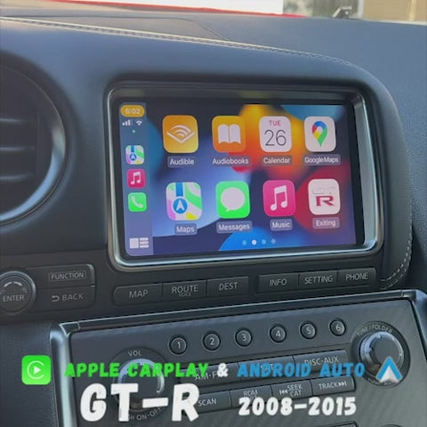 Nissan GT-R 2008-2015 R35 Apple CarPlay & Android Auto (Advanced)