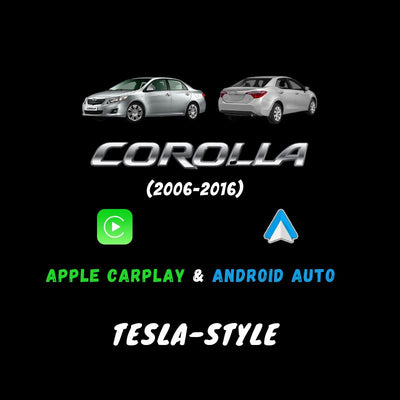 Toyota Corolla 2006-2016 Apple CarPlay & Android Auto Tesla-Style - Nifty City