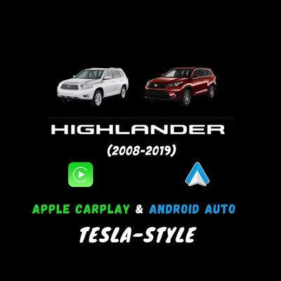 Toyota Highlander 2008-2019 Apple CarPlay & Android Auto Tesla-Style - Nifty City