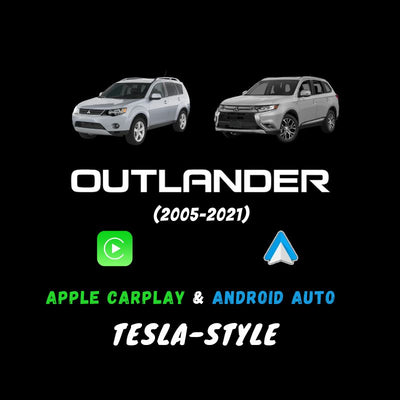 Mitsubishi Outlander 2005-2021 Apple CarPlay & Android Auto Tesla-Style - Nifty City