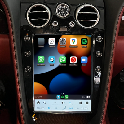 Bentley Continental 2003-2019 Apple CarPlay & Android Auto Tesla-Style - Nifty City