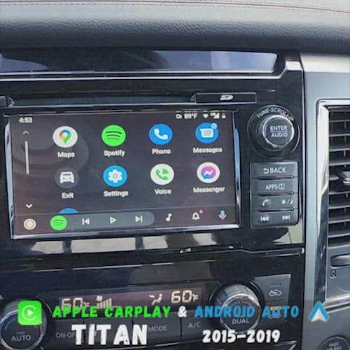 Nissan Titan 2015-2019 Apple CarPlay & Android Auto OEM Integration