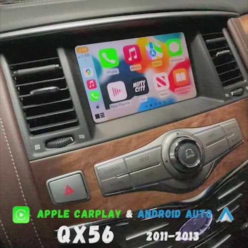 Infiniti QX56 2011-2013 Apple CarPlay & Android Auto (Advanced)