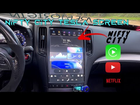Tesla Screen For Infiniti G37 2007-2013 Apple CarPlay Android Auto